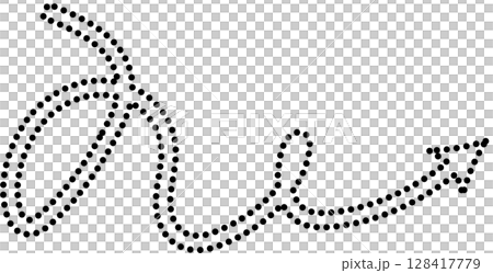 Arrow zigzag and curved stripes design with dotted lines 128417779