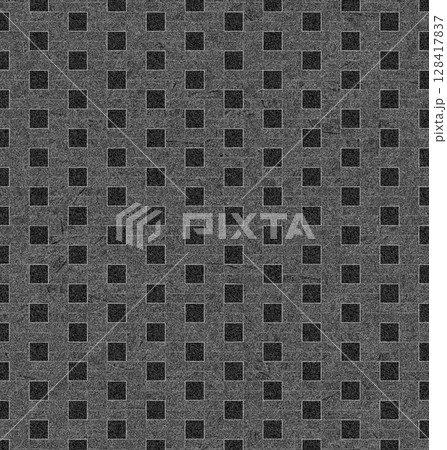 Dark gray textured background with repeating square pattern Dark gray textured background with repeating square pattern 128417837