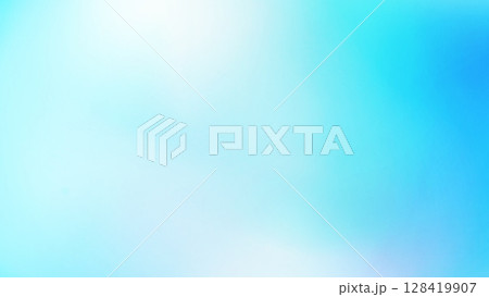 淡いブルーが広がる優しいグラデーション背景 128419907