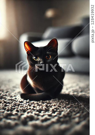 猫 ボンベイ 猫 ボンベイ 128419932