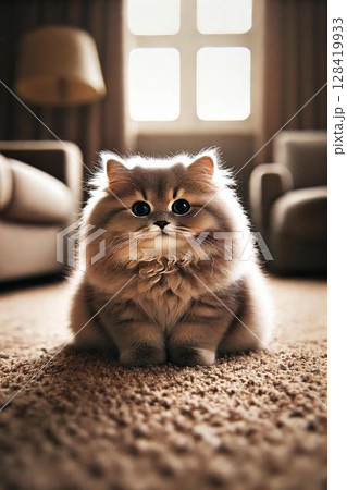 猫 ブリティッシュロングヘア 猫 ブリティッシュロングヘア 128419933