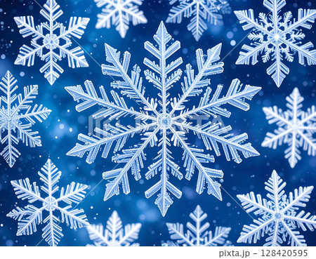 雪の結晶の壁紙 雪の結晶の壁紙 128420595