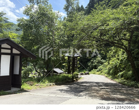 貝掛温泉_新緑に包まれる新潟県奥湯沢貝掛温泉 128420666