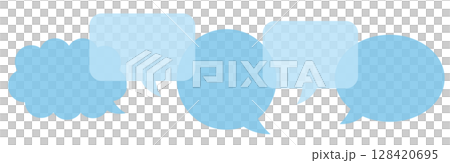 Vector illustration of various speech bubbles. Communication concept. 128420695