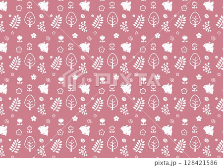 北欧風/シームレス02 128421586