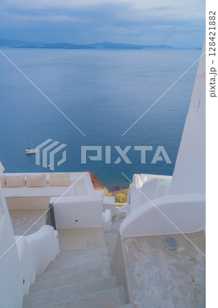 ギリシャのサントリーニ島の美しい風景 ギリシャのサントリーニ島の美しい風景 128421882