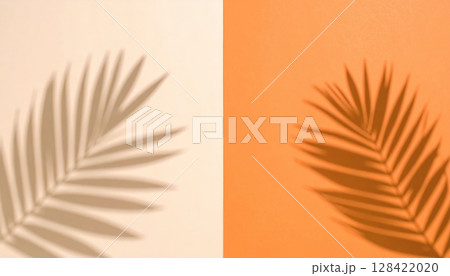 Golden wheat ears with leafy floral patterns on a white background, perfect for a summer or autumn nature design illustration 128422020