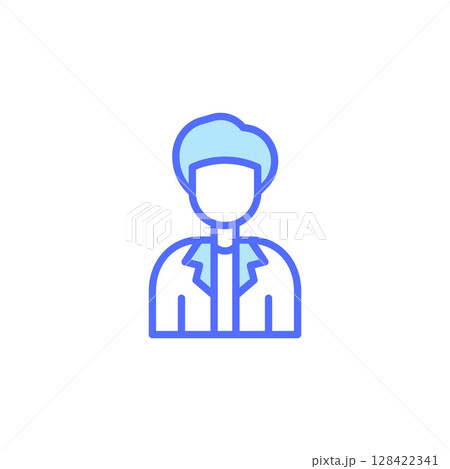 Medical Icon Representing a Healthcare Professional in a Professional Attire for Patient Care and Treatment in a Healthcare Setting Medical Icon Representing a Healthcare Professional in a Professional Attire for Patient Care and Treatment in a Healthcare Setting 128422341
