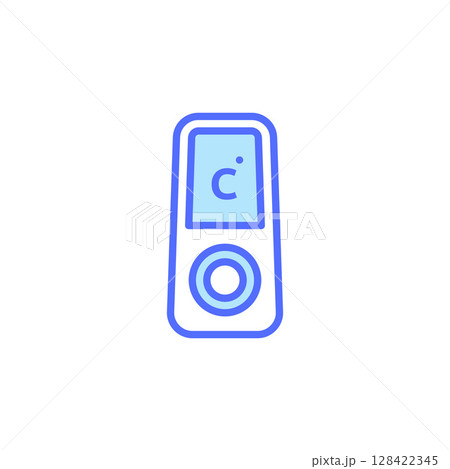 Digital Medical Thermometer Icon for Accurate Temperature Measurement in Healthcare Settings 128422345
