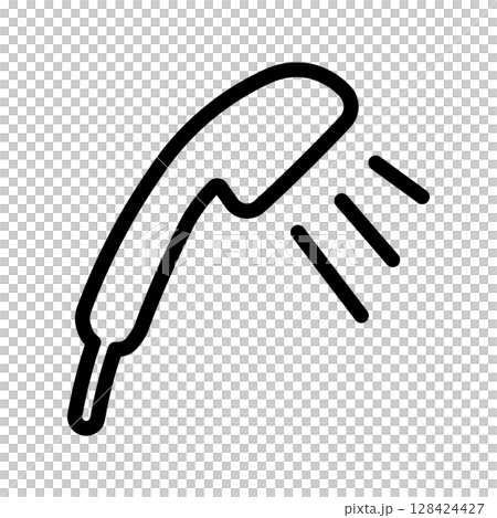 シャワーのシンプルアイコン 128424427