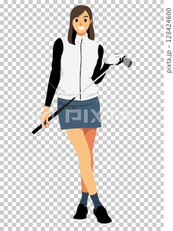 女子プロゴルファー 128424600