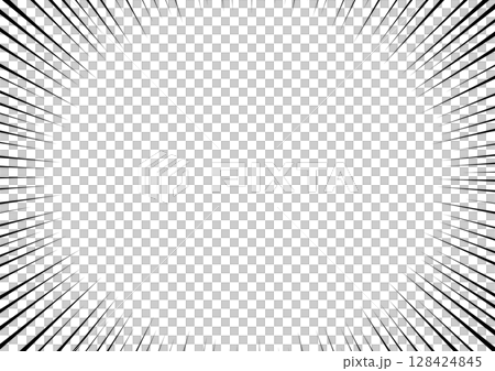集中線,漫画,効果線の背景素材 128424845