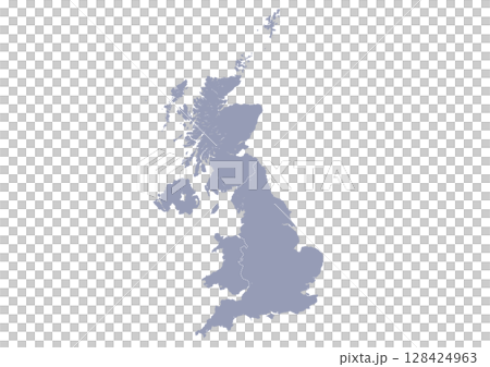 Grey administrative divisions map of the United Kingdom (Map of United Kingdom) Grey administrative divisions map of the United Kingdom (Map of United Kingdom) 128424963