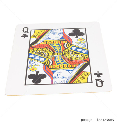 card gambling on white game luck queen clubs 128425065