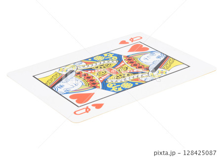 card gambling on white game luck queen hearts 128425087