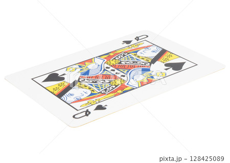 card gambling on white game luck queen spades 128425089