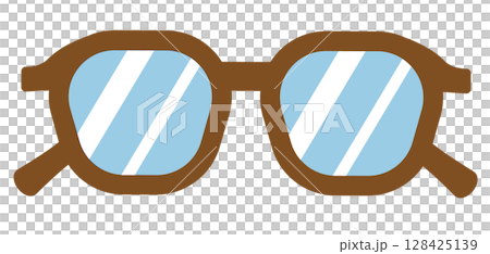 插畫素材:眼鏡 插畫素材:眼鏡 128425139