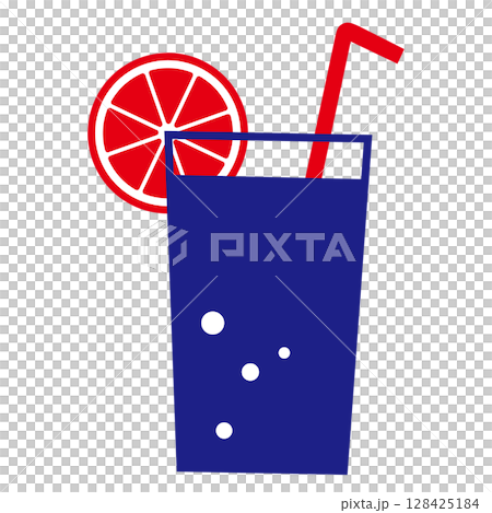 Illustration material Drink Cocktail Illustration material Drink Cocktail 128425184