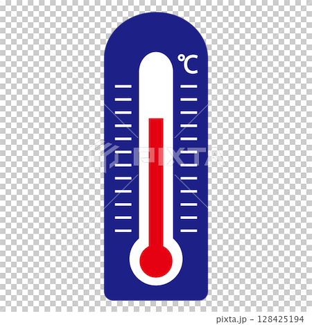 插畫素材溫度計 128425194