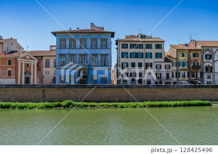 Colorful Riverside Buildings Colorful Riverside Buildings 128425496