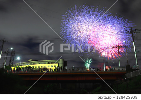 たたら祭り花火大会：2024年（埼玉県川口市） 128425939