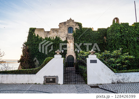 Sao Clemente fort in Vila Nova de Milfontes, Portugal. The fort is in the historical part of town Sao Clemente fort in Vila Nova de Milfontes, Portugal. The fort is in the historical part of town 128426399