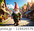 AI generated gnome in the village  128426576