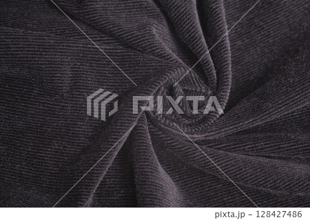 Black ribbed corduroy texture background Black ribbed corduroy texture background 128427486