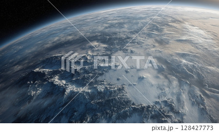 Earth from Space: Icy Landscape 128427773