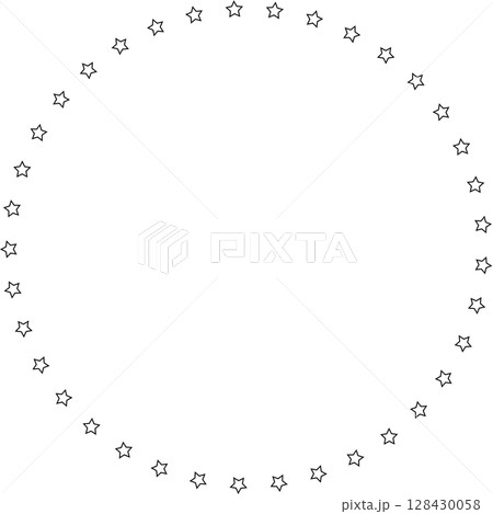 Stars in circle icon. Round star frame template Stars in circle icon. Round star frame template 128430058