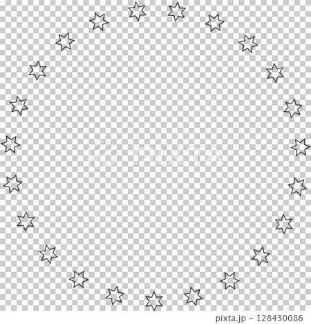 Stars in circle icon. Round star frame template Stars in circle icon. Round star frame template 128430086