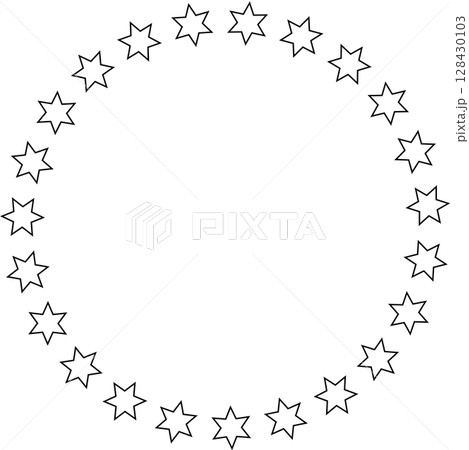 Stars in circle icon. Round star frame template Stars in circle icon. Round star frame template 128430103