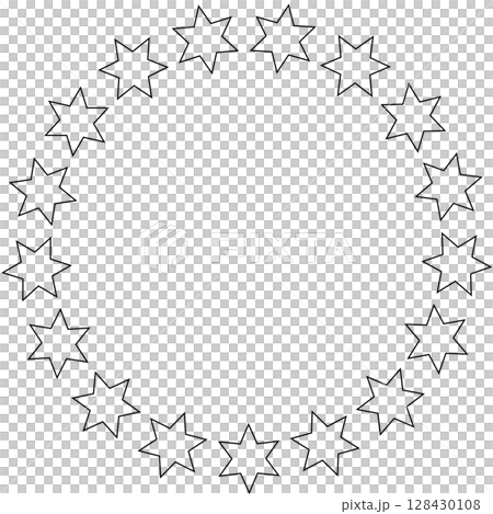 Stars in circle icon. Round star frame template Stars in circle icon. Round star frame template 128430108