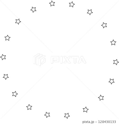 Stars in circle icon. Round star frame template Stars in circle icon. Round star frame template 128430133