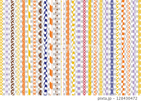 Autumn season colorful Japanese pattern background illustration Autumn season colorful Japanese pattern background illustration 128430472