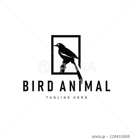 Bird logo with simple minimalist concept of flying bird with freedom design, illustration template and brand symbol Bird logo with simple minimalist concept of flying bird with freedom design, illustration template and brand symbol 128431808