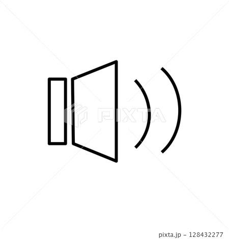 手書きの音声有りのアイコン 128432277