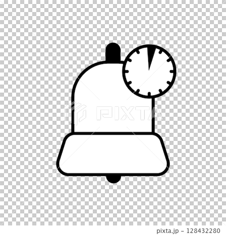 シンプルなタイマーのベクターイラスト 128432280