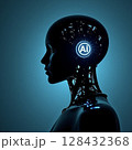 AIをイメージした次世代人型Android 128432368