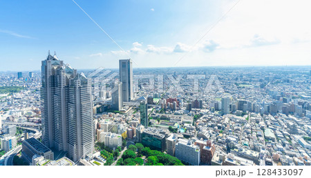 東京風景・新宿から望む住宅街 東京風景・新宿から望む住宅街 128433097