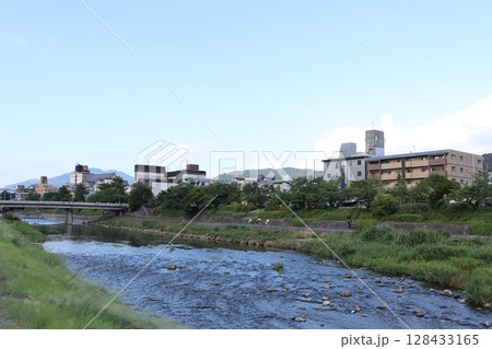 京都市　京都　鴨川　清水五条　京阪電鉄　阪急電鉄　鴨　デート　清水五条駅　京都河原町駅 128433165