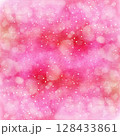 ピンクの水彩の玉ボケ背景 128433861