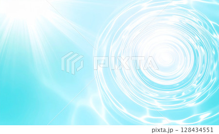 水面に広がる波紋 水面に広がる波紋 128434551