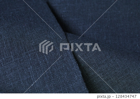 black hemp viscose natural fabric cloth color, sackcloth rough texture of textile fashion 128434747