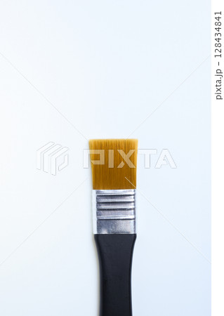 single paintbrush isolated on white background, object for art work single paintbrush isolated on white background, object for art work 128434841