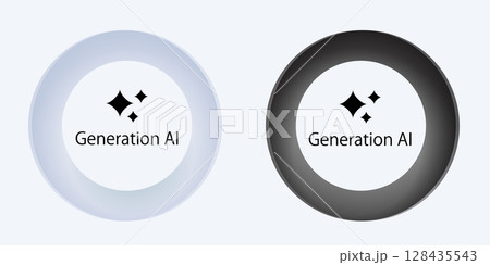 ニューモーフィズム　シルエット　白　立体　背景 128435543
