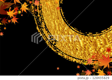 紅葉　もみじ　秋　背景	 128435829