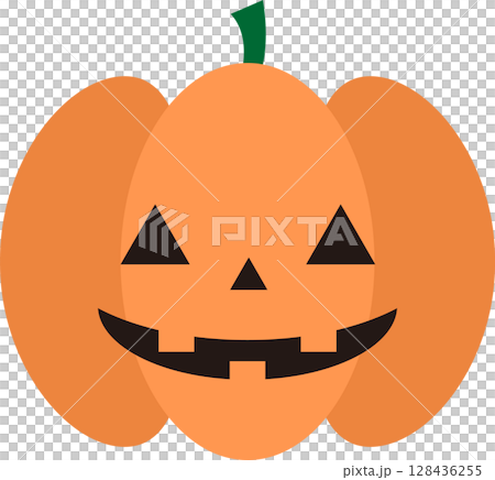 簡單的萬聖節南瓜插圖素材 簡單的萬聖節南瓜插圖素材 128436255
