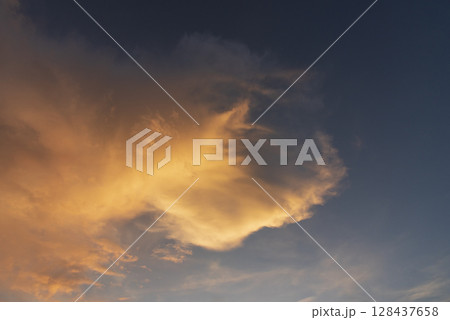 dramatic Sunset sky range beautiful landscape dusk golden time vibrant sky. Beautiful landscape vivids panorama scenery dawn dramatic sky timelapse. Sunrise landscape golden sky sunlight 128437658