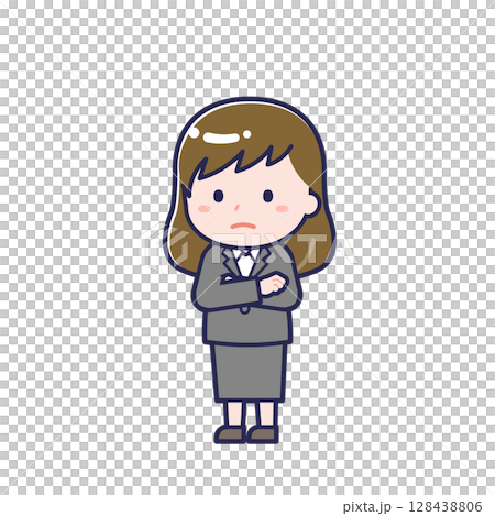 Office worker/Diagonal/Female 30 Office worker/Diagonal/Female 30 128438806